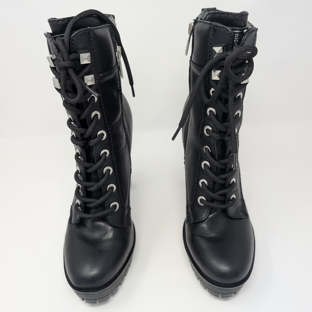 GUESS Black Lace-Up Ankle Combat Boots SIZE 9.5 - Picture 8 of 13